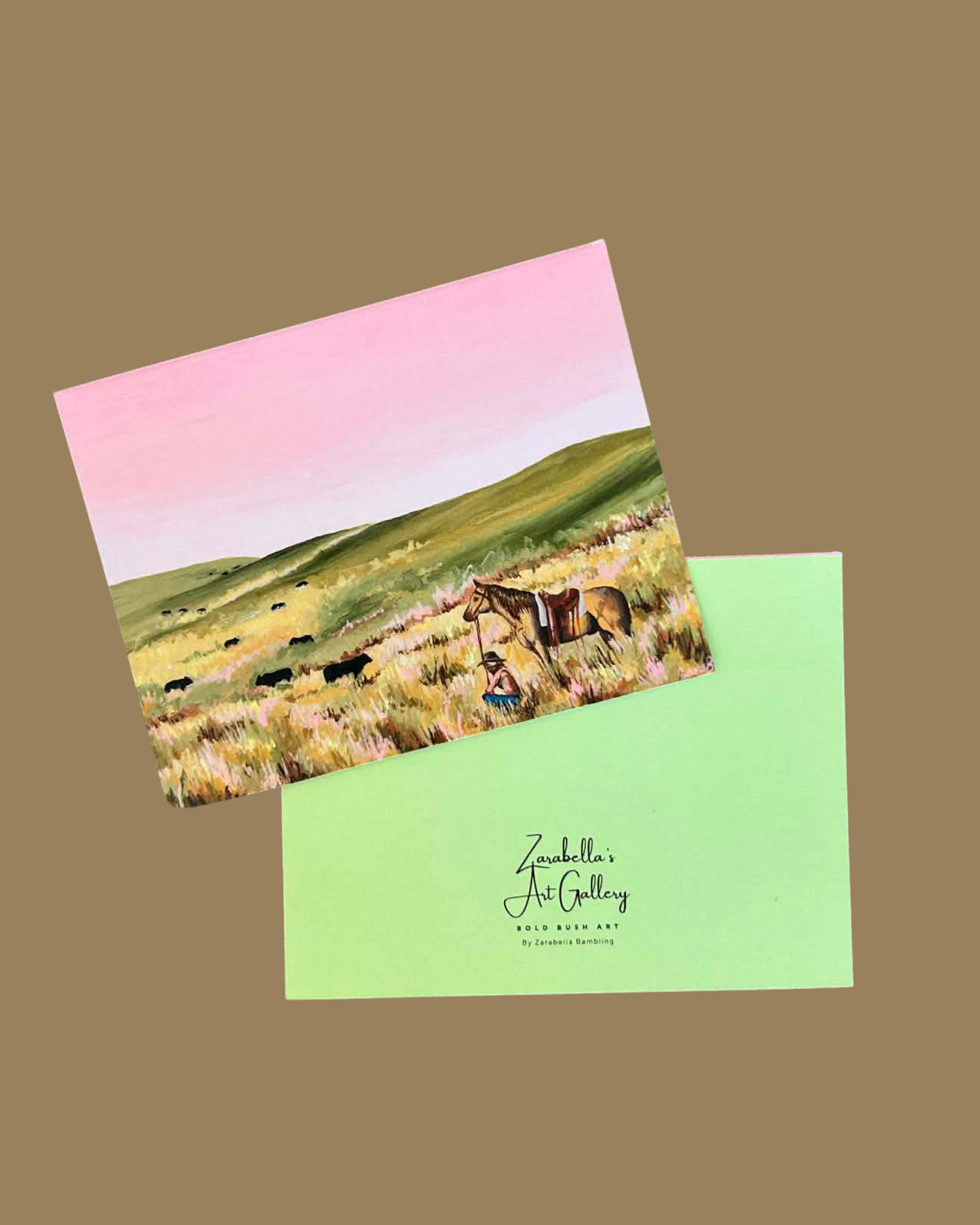'Waiting Game' Printed Greeting Card