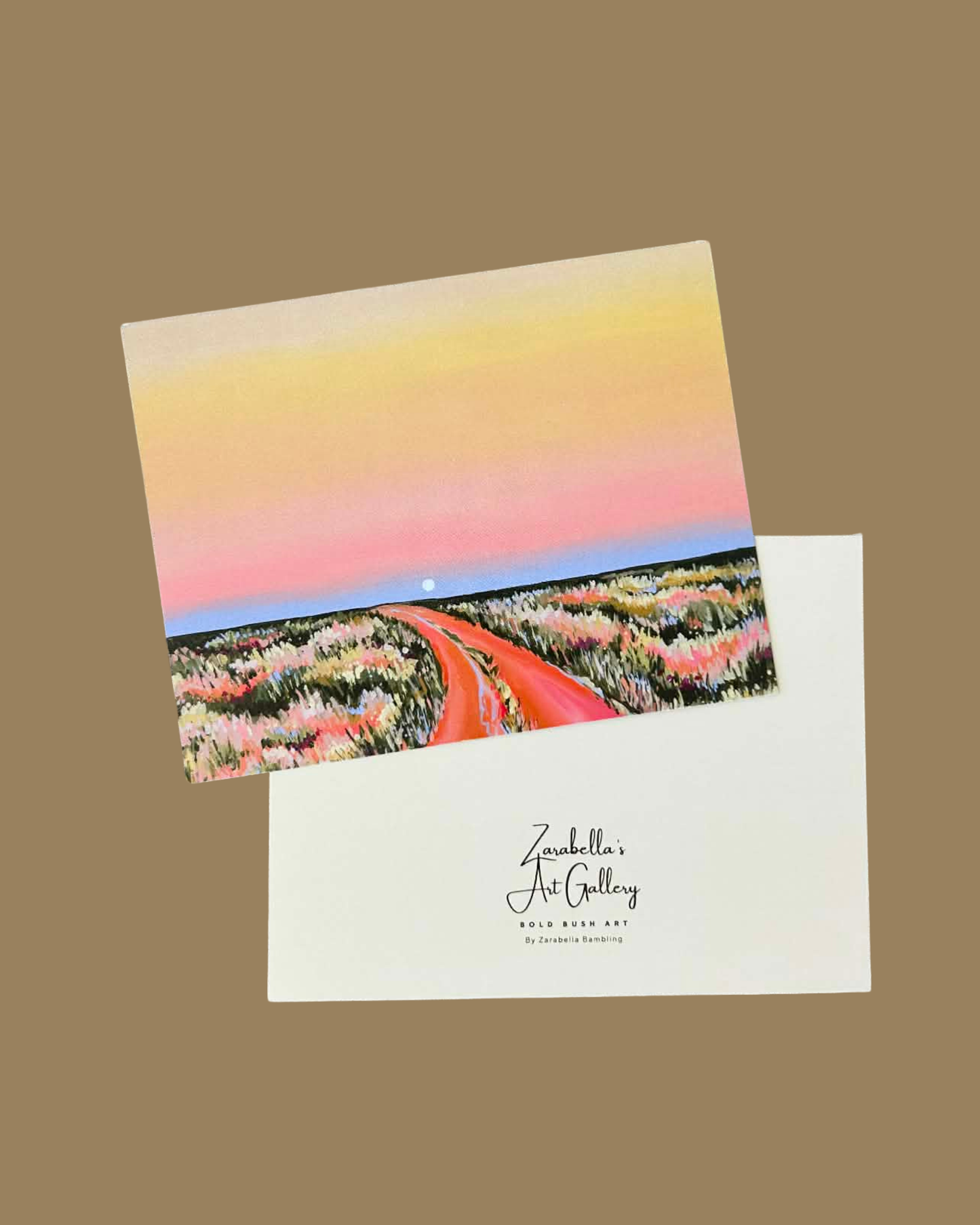 'Wildflower Road' Printed Greeting Card