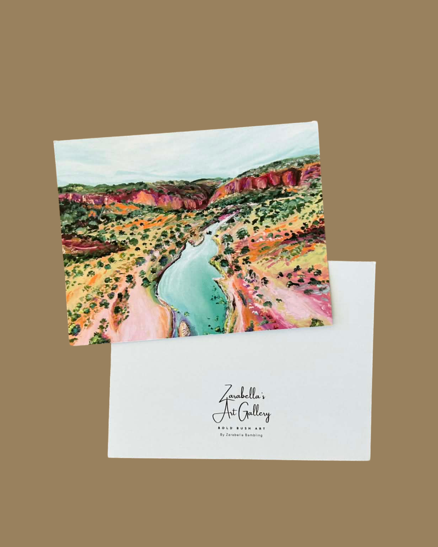 'Opal Gorge' Printed Greeting Card