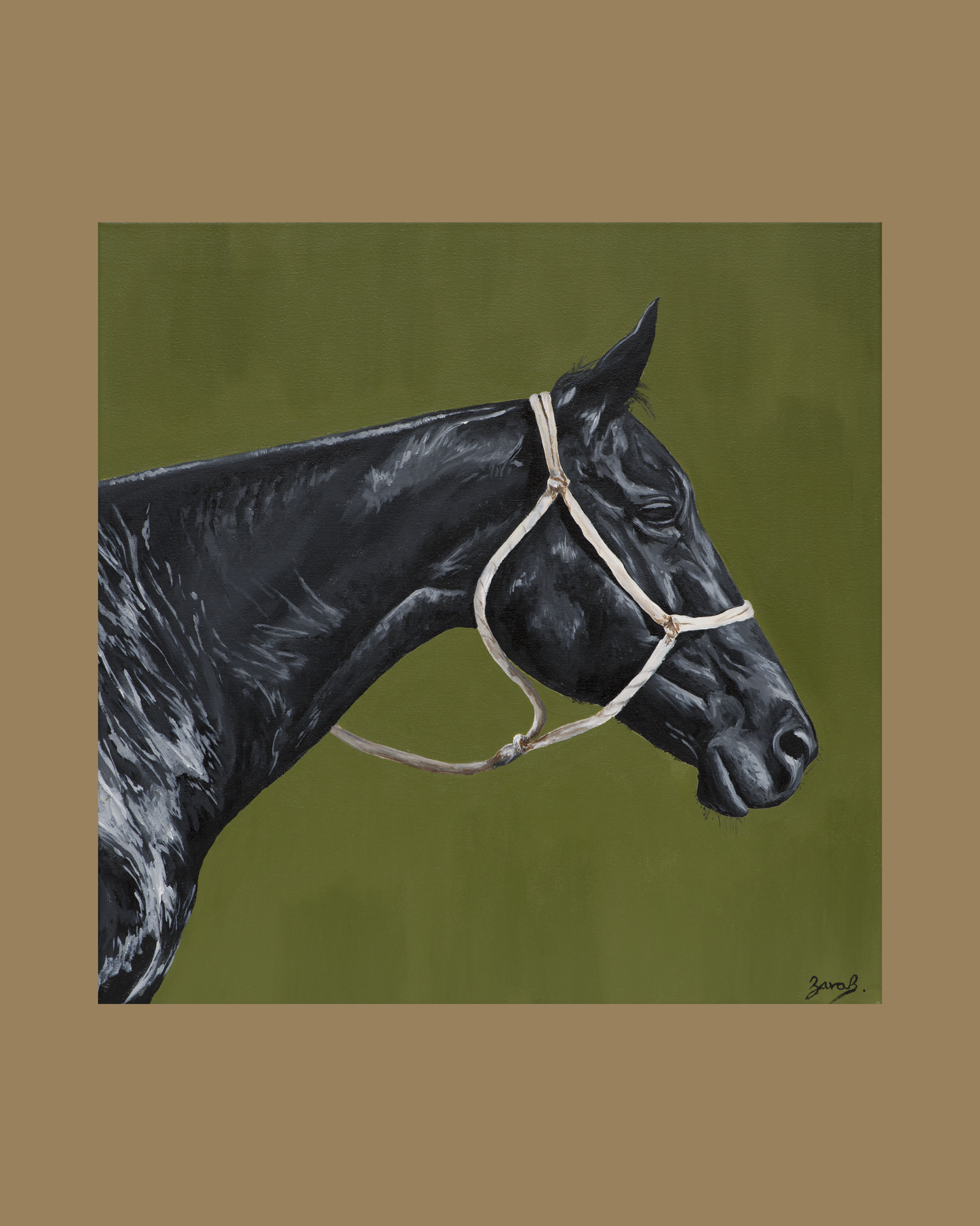 'Horse Worth A Thousand Pounds' Framed 40x40cm Print