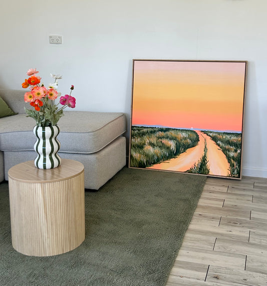 'Wildflower Road Extended' Original 93x93cm Artwork